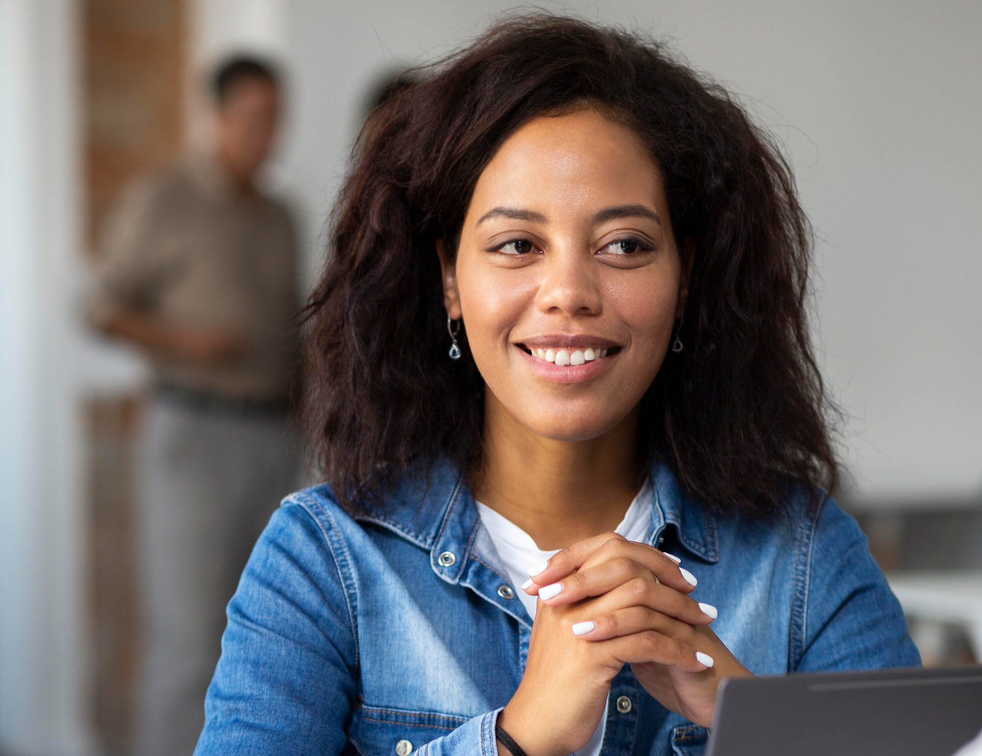 Professional woman smiling